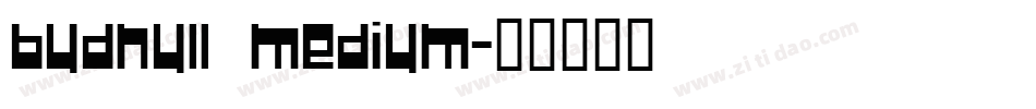 BudNull Medium字体转换
